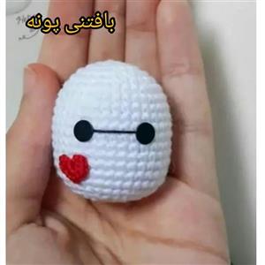 عروسک بافتنی شخصیت کارتونی بیمکث درغرفه بافتنی پونه البته سایزفسقلی. مناسب هدیه تولد وولنتاین و اویزکلید و اویزکیف و....