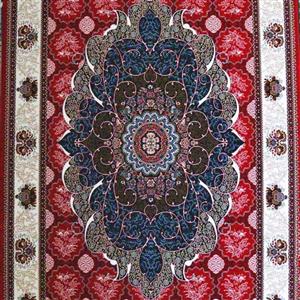 فرش ماشینی کاشان طرح چکاوک لاکی فرش قرمز فرش 6 متری پرز بلند  