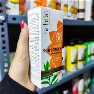 (انقضا:1405/05/01) کرم ضدآفتاب دابل شیلد SPF۵۰ شون مناسب پوست خشک تا نرمال بی رنگ ۵۰ میلی لیتر