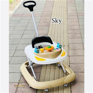 روروئک دسته دار  پایه فلزی برند دلیجان طرح اسکای همراه با تشک