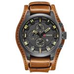 CURREN 8225 Men Military Quartz Watch Top Brand Luxury Leather Strap Analog Sports Wristwatch Calendar