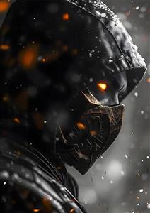 متال پوستر بازی Mortal Kombat طرح شخصیت Scorpion کد N203