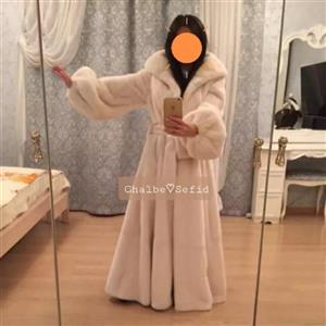 پالتو بلند خز عروسکی شیک مزونی قد قابله تغییر