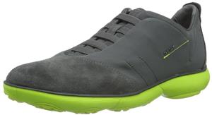 Geox Men's Nebula Charcoal/Lime Green 39 Euro