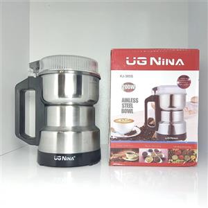 آسیاب برقی یا گرایندر 4 تیغه UG Nina خارجی موتور قوی ، آسیاب قهوه ، آسیاب کن ، اسیاب ، خورد کن ، پودر کن ، پس کرایه