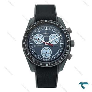 ساعت امگا سواچ بند رابر ماموریت به زمین صفحه سرمه ای Swatch-7608-U