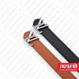 کمربند زنانه دورو | لویی ویتون | مشکی و عسلی