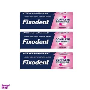 چسب دندان مصنوعی فیکسودنت مدل New Orginal حجم 47 میلی لیتر مجموعه 3 عددی