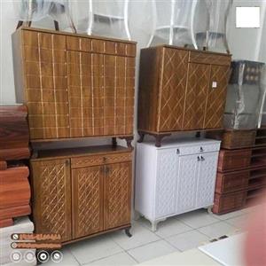 جاکفشی بزرگ کشودار 3 درب پایه پلاستیکی