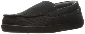 ISOTONER Men's Microsuede Moccasin Slipper with Cooling Memory Foam for Indoor/Outdoor Comfort