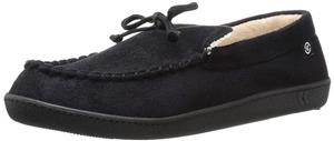 ISOTONER Men's Microsuede Moccasin Slipper with Cooling Memory Foam for Indoor/Outdoor Comfort