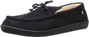 ISOTONER Men's Microsuede Moccasin Slipper with Cooling Memory Foam for Indoor/Outdoor Comfort