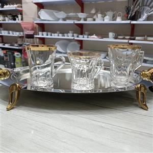 سینی پذیرایی استیل ام تی جی کد 318