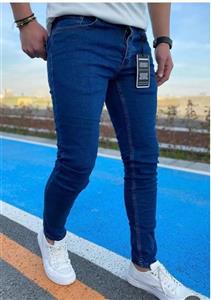 شلوار جین لی راسته مردانه آبی یخی سیر تیره اورجینال ترک درجه یک تنخوری عالی سنگشور رنگ ثابت (ارجینال)