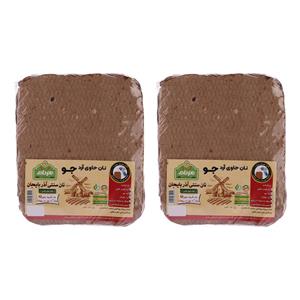 نان خشک چند غله هم دانه - 300 گرم بسته 2 عددی