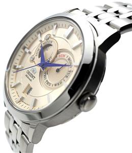 Orient Automatic Sun and Moon Watch با کریستال یاقوت کبود ET0P002W Orient Automatic Sun and Moon Watch with Sapphire Crystal ET0P002W