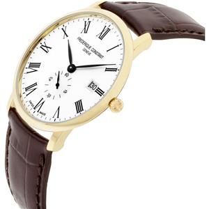 Frederique Constant Slimline Quartz Movement Silver Dial Men's Watch FC-245WR5S5 