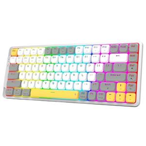 کیبورد گیمینگ ردراگون مدل TL84، سوییچ مکانیکال آبی، نورپردازی RGB