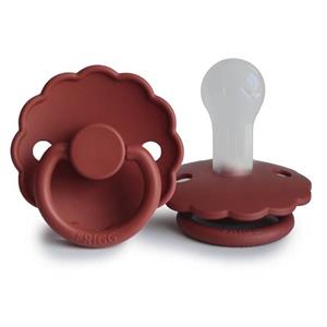 پستانک فریگ سیلیکونی سایز 2 گلبرگی رنگ Sandstone (استخوانی)