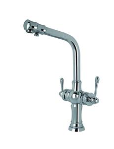 شیر ظرفشویی دو کاره تسویه دار باردو کروم