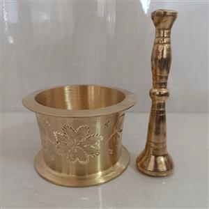 هاونگ برنجی متوسط طرح دار (هاون)مارک عرشی سایز 2