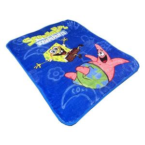پتو کودک و نوزاد مدل باب اسفنجی کد 3 سایز 140x110 سانتی متر