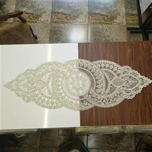 رومیزی رانر مخمل دانتل شاین دار ترک 95 سانتی مناسب کنسول و میز