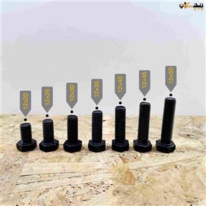 پیچ دو سر رزوه خشکه 8.8 سایز 12