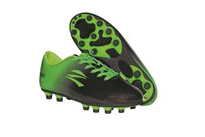 zephz Wide Traxx Black Lime Green Soccer Cleat Youth 