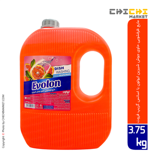 مایع ظرفشویی حاوی جوش شیرین ایولون با اسانس گریپ فروت