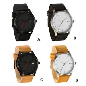 Clearance on Sale Mens Quartz Watch Hengshikeji Roman NumeralPopular Low Key Minimalist Connotation Leather Men's Wristwatch Business Retro Design Band Waterproof Bracelet Watches 