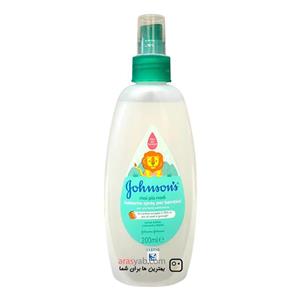 اسپری گره بازکن موی کودک جانسون Johnson’s اصل انگلیس برای افزایش نرمی مو حجم 200 میل