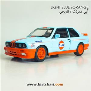 ماکت ماشین ناب سل مدل  بی ام و فلزی چراغدار BMW E30 M3 NAAB002 به همراه جاسوییچی