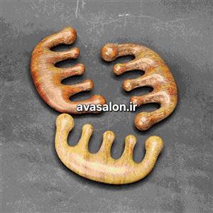 ماساژور اسکالپ گوشا چوبی 5 سر طرح اسب آبی