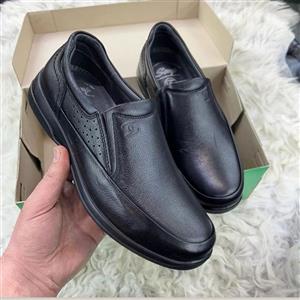 کفش مردانه تمام چرم طبی مدل بدون بند اسکاپ