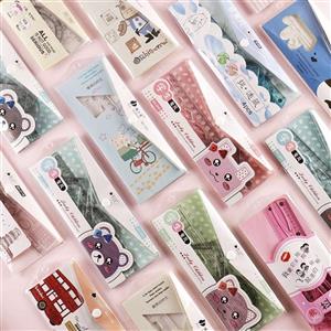 پک 4 عددی خط کش و گونیا و نقاله موجود در 5 رنگ پاستلی