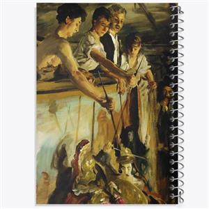 دفتر یادداشت خندالو طرح نقاشی عروسکهای خیمه شب بازی اثر جان سینگر سارجنت
