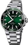 Oris Aquis Date Green Dial 43.5mm Steel Men's Watch - Reference: 01 733 7730 4157-07 8 24 05PEB