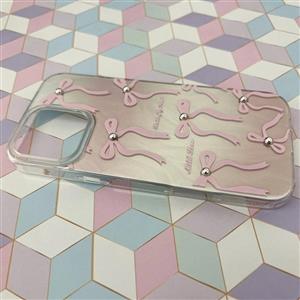 قاب گوشی iPhone 16 Pro Max آیفون طرح پاپیون نگین دار کد 664