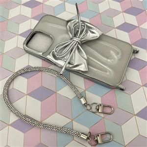 قاب گوشی iPhone 12 Pro Max آیفون قلاب دار با بند ژلاتینی طرح پاپیون کد 642