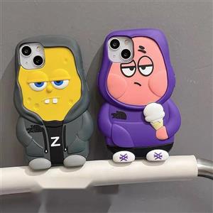 گارد سیلیکونی طرح پاتریک و باب اسفنجی (430)