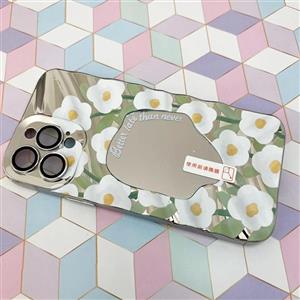 قاب گوشی iPhone 13 Pro Max آیفون آینه ای طرح گل نرگس کد 657