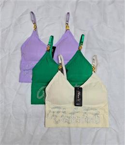 سوتین نیم تنه نگین دار فری سایز