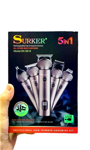 ماشین اصلاح ست کاما سورکر اورجینال SURKER2024  اورجینال و شرکتی دو سال گارانتیماشین اصلاح پنج منظوره1-سری حجم ز