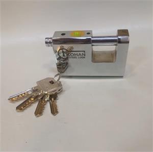 قفل کتابی کهن سایز ۹۰ فولادی کلید پله ای