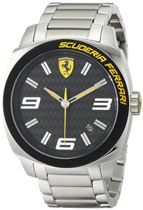 Ferrari Men's 0830168 Aero Evo Analog Display Quartz Silver Watch 