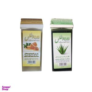 موم موبر اطلس مدل عسل و آلویه ورا وزن 110 گرم مجموعه 2 عددی 