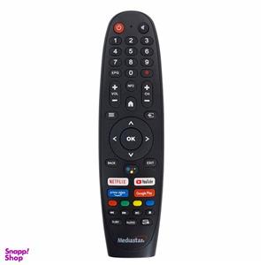 ریموت کنترل تلویزیون مدیا استار مدل MS–0055 به همراه باتری نیم قلمی کملیون