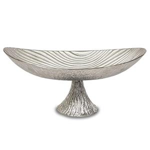 میوه خوری - ظرف بیضی بزرگ موج دار آلومینیوم (پایه دار) برند ریتون 