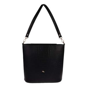 کیف دوشی زنانه چرم مشهد مدل S5317 مشکی